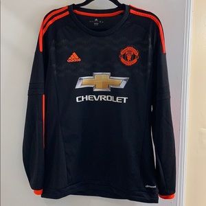 Manchester United Long Sleeve Alternate Kit, Black